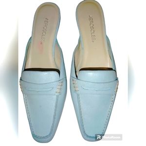 Aerosoles Lolly Mules 7 blue slip on